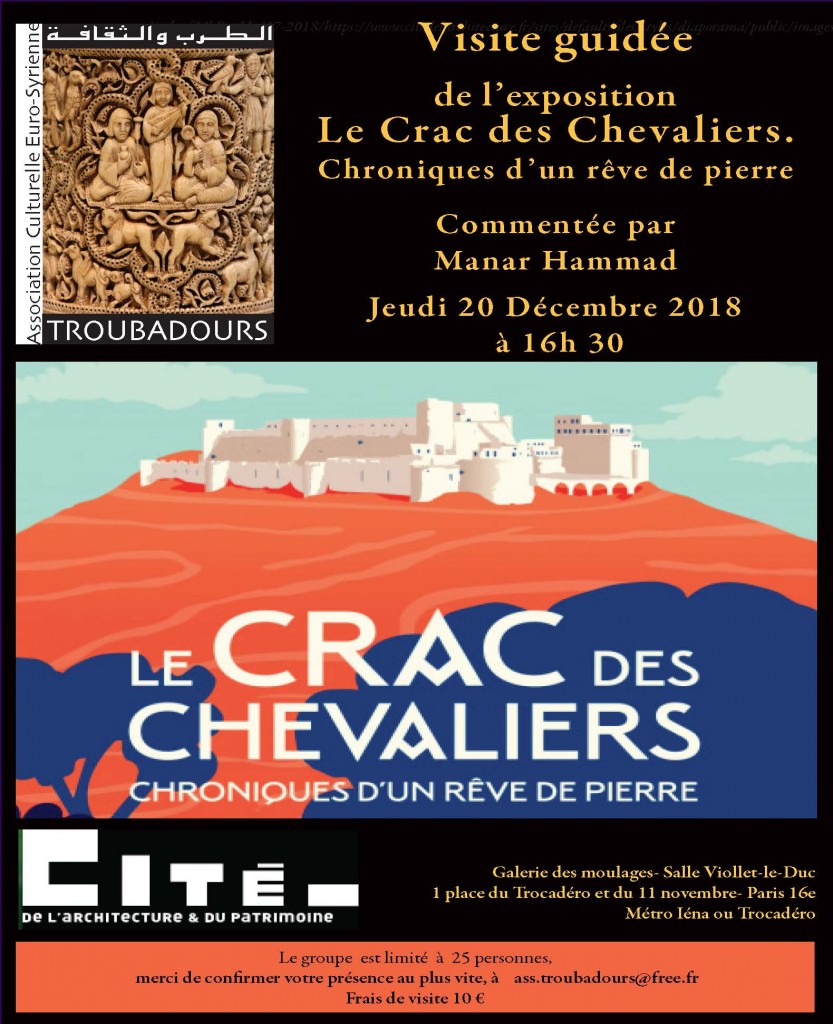 Exposition "Le Crac des Chevaliers" commentée par Manar Hammad